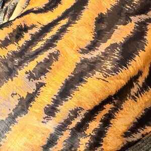 Animal print tiger poly chiffon 5 yards Fabric for cosplay project, art, sewing